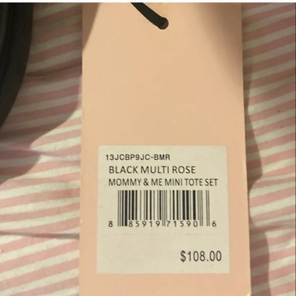 Juicy Couture Black Floral Tote - Picture 3 of 6